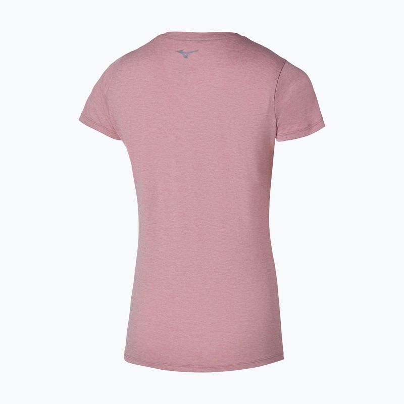 Moteriški bėgimo marškinėliai Mizuno Core Tee Rose Elegance 2