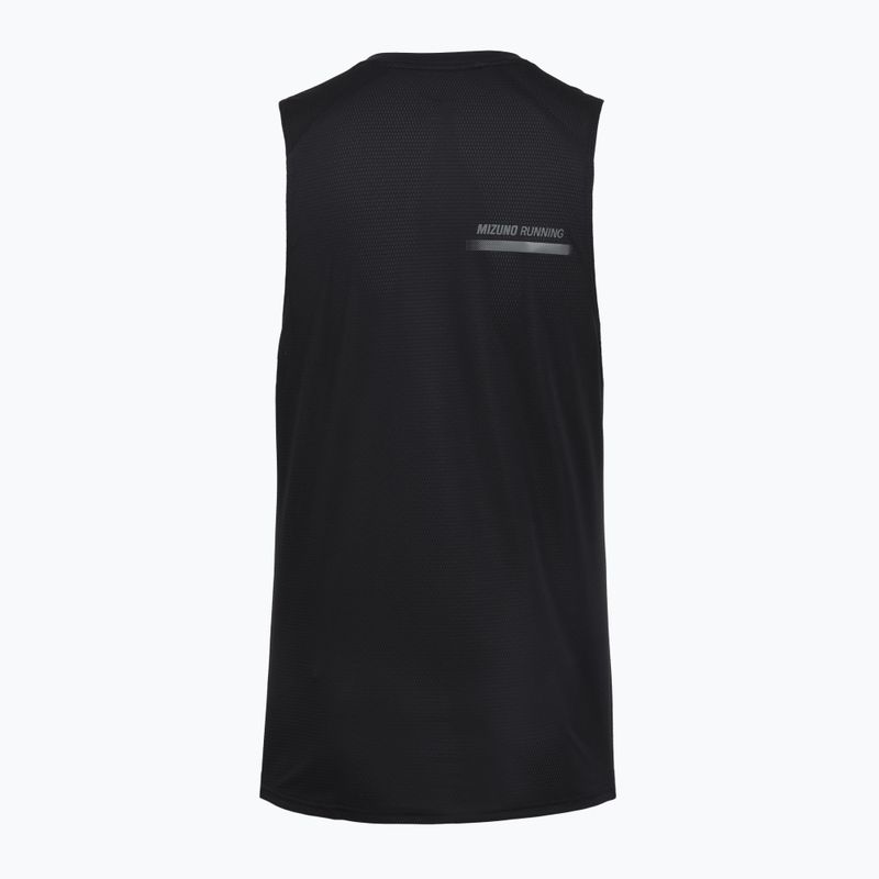 Vyriški bėgimo marškinėliai Mizuno Active DryAeroFlow Tank Top black 2