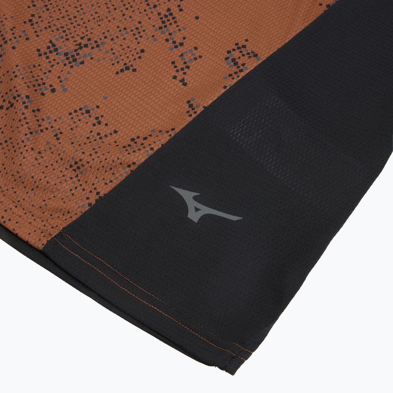 Vyriški bėgimo marškinėliai  Mizuno Active DryAeroFlow Graphic copper brown 3