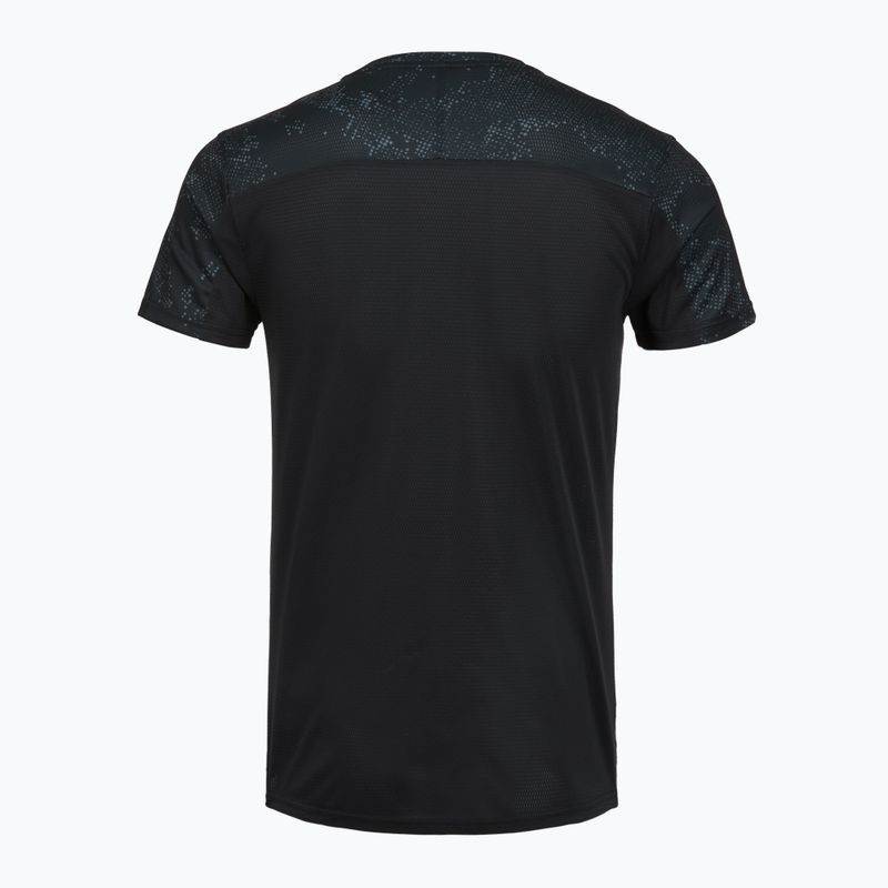 Vyriški bėgimo marškinėliai Mizuno Active DryAeroFlow Graphic black/gray 2
