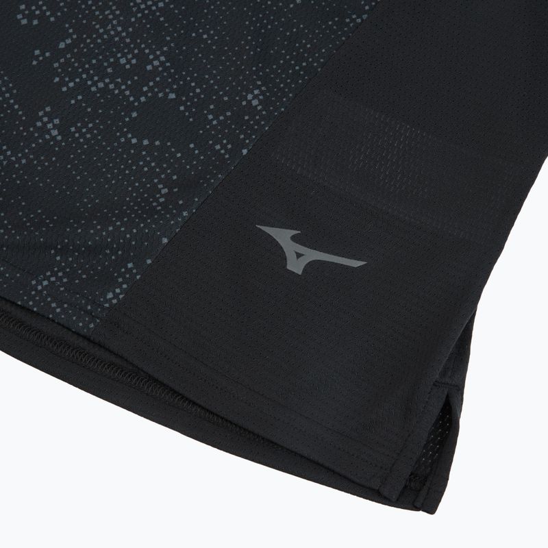 Vyriški bėgimo marškinėliai Mizuno Active DryAeroFlow Graphic black/gray 3