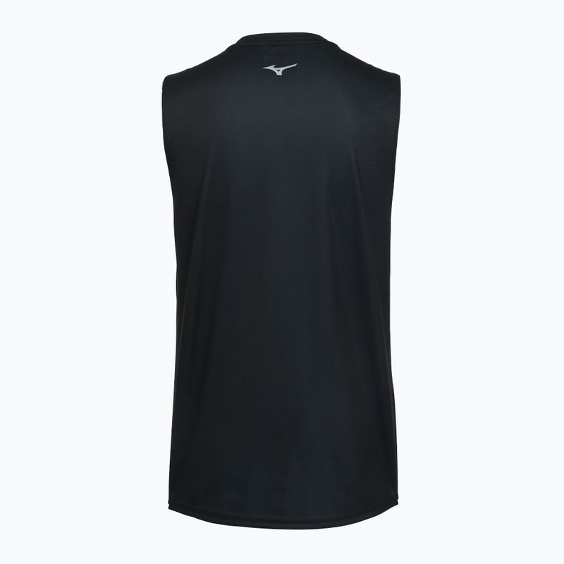 Vyriški bėgimo marškinėliai Mizuno Core Graphic Sleeveless black/gray 2