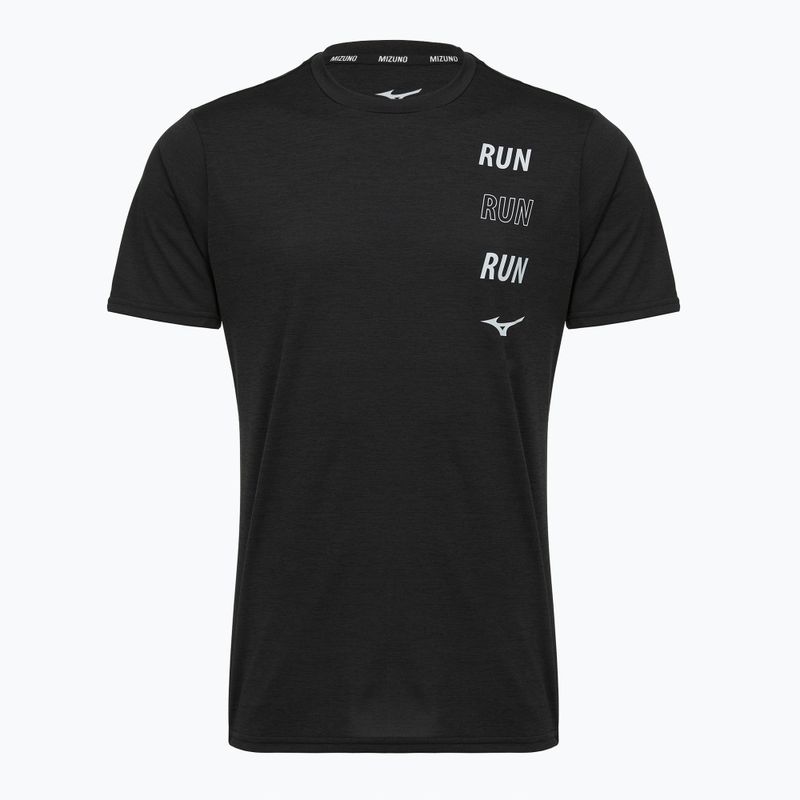 Vyriški bėgimo marškinėliai Mizuno Core Run Short Sleeve Tee black