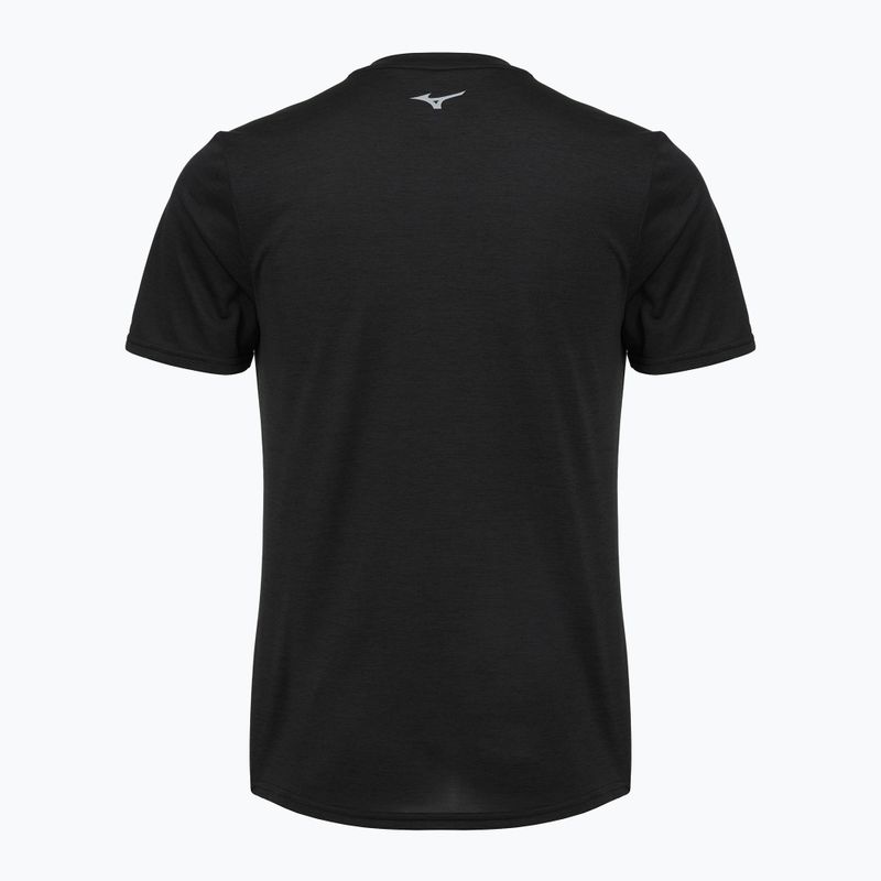 Vyriški bėgimo marškinėliai Mizuno Core Run Short Sleeve Tee black 2