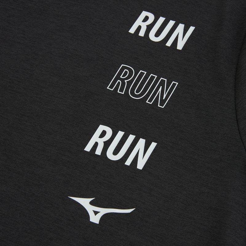 Vyriški bėgimo marškinėliai Mizuno Core Run Short Sleeve Tee black 3