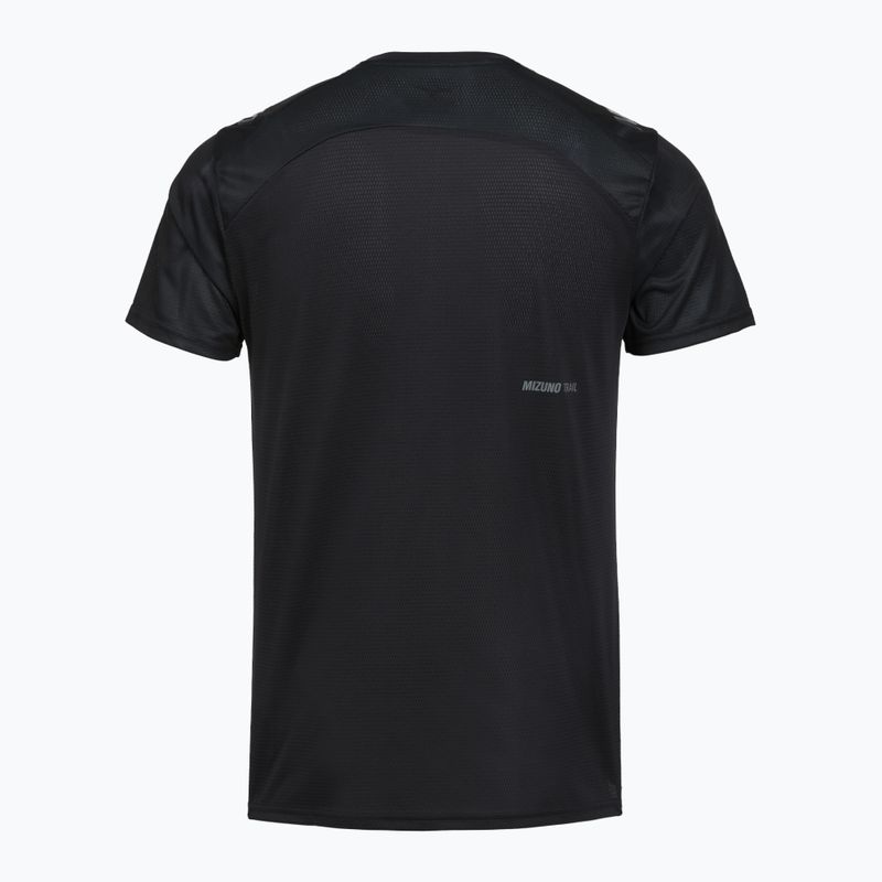Vyriški bėgimo marškinėliai Mizuno Trail Graphic Tee black 2