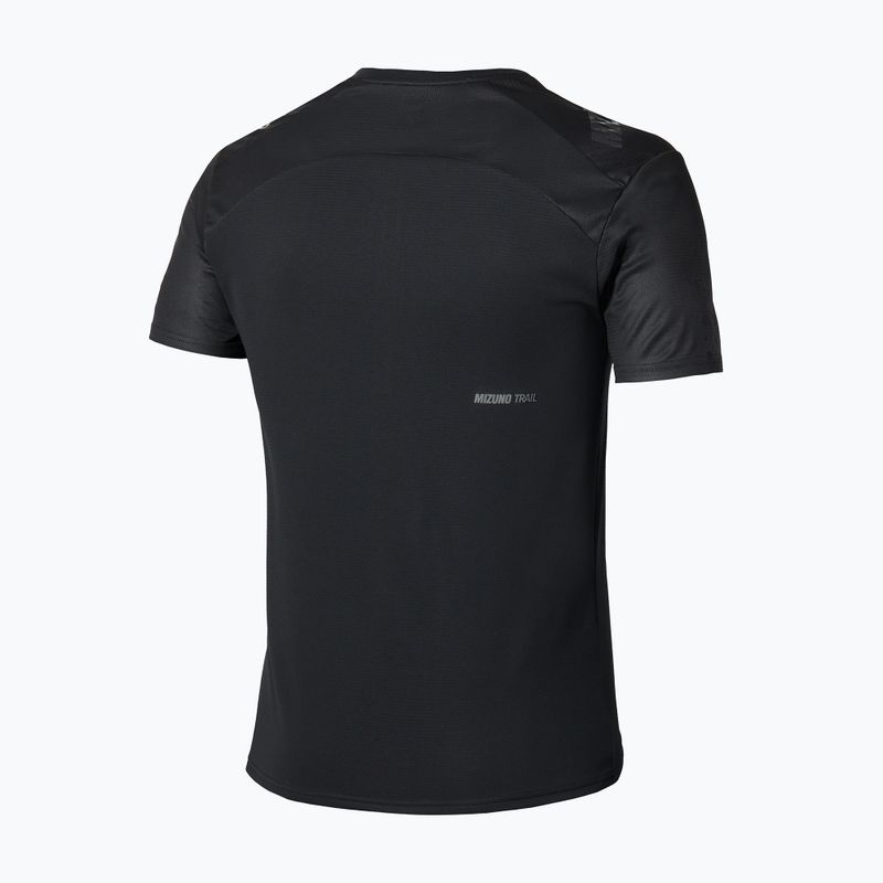 Vyriški bėgimo marškinėliai Mizuno Trail Graphic Tee black 2