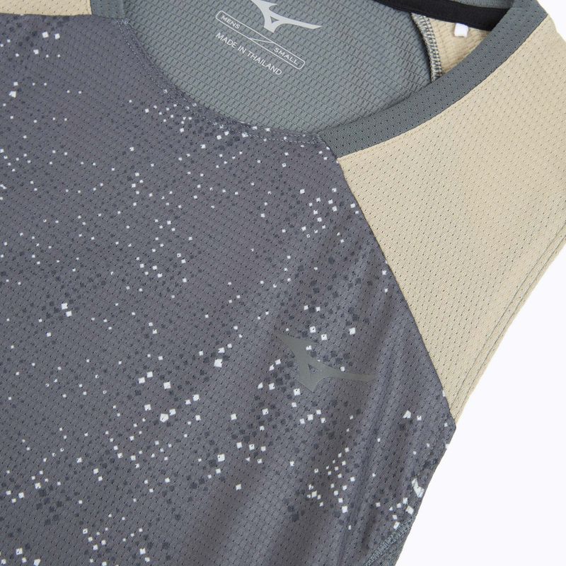 Vyriški bėgimo marškinėliai Mizuno Active DryAeroFlow Graphic Tank Top lava smoke 3