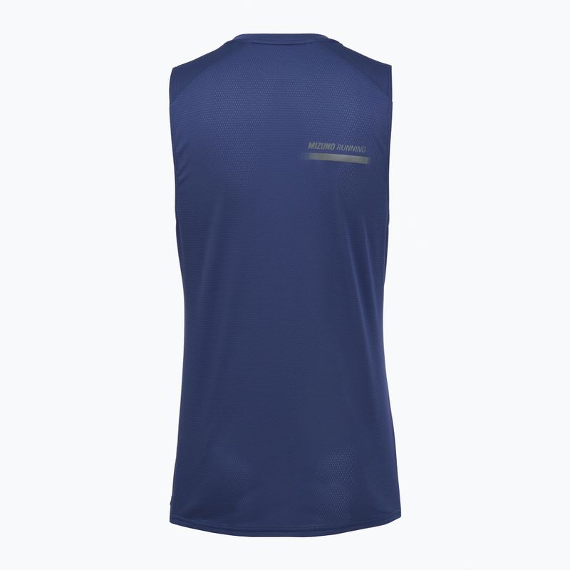 Vyriški bėgimo marškinėliai Mizuno Active DryAeroFlow Graphic Tank Top estate blue 2