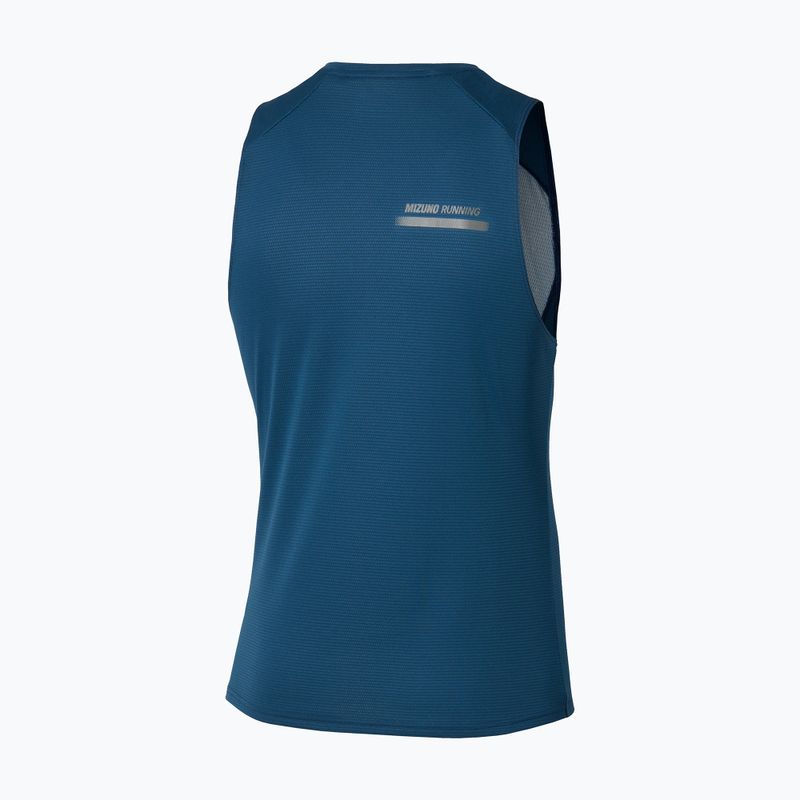 Vyriški bėgimo marškinėliai Mizuno Active DryAeroFlow Graphic Tank Top estate blue 2