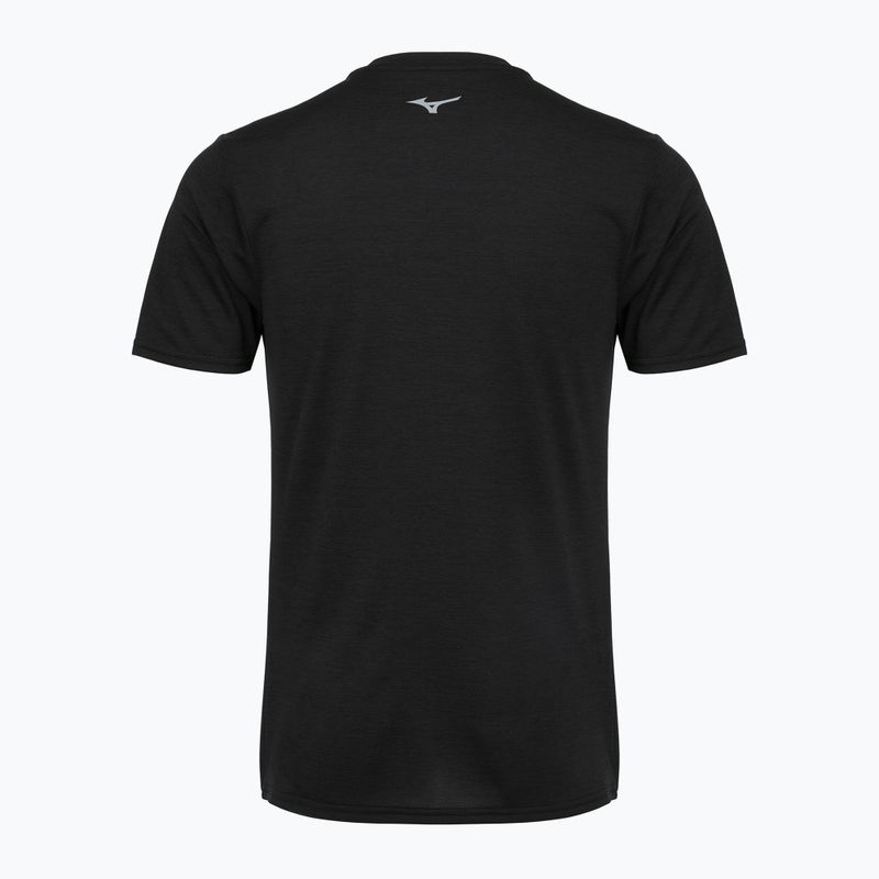 Vyriški bėgimo marškinėliai Mizuno Core Runbird Tee black 2