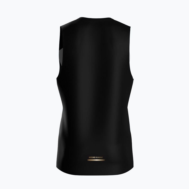 Vyriški bėgimo marškinėliai Mizuno Active DryAeroFlow Graphic Tank Top tan 2