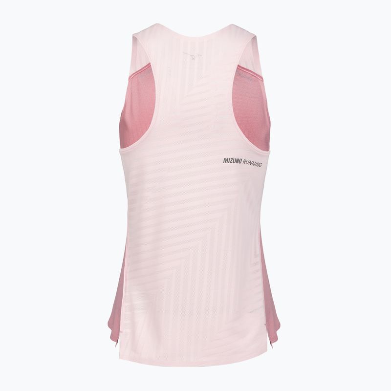 Moteriški bėgimo marškinėliai Mizuno Tech Light Singlet rose elegance 2