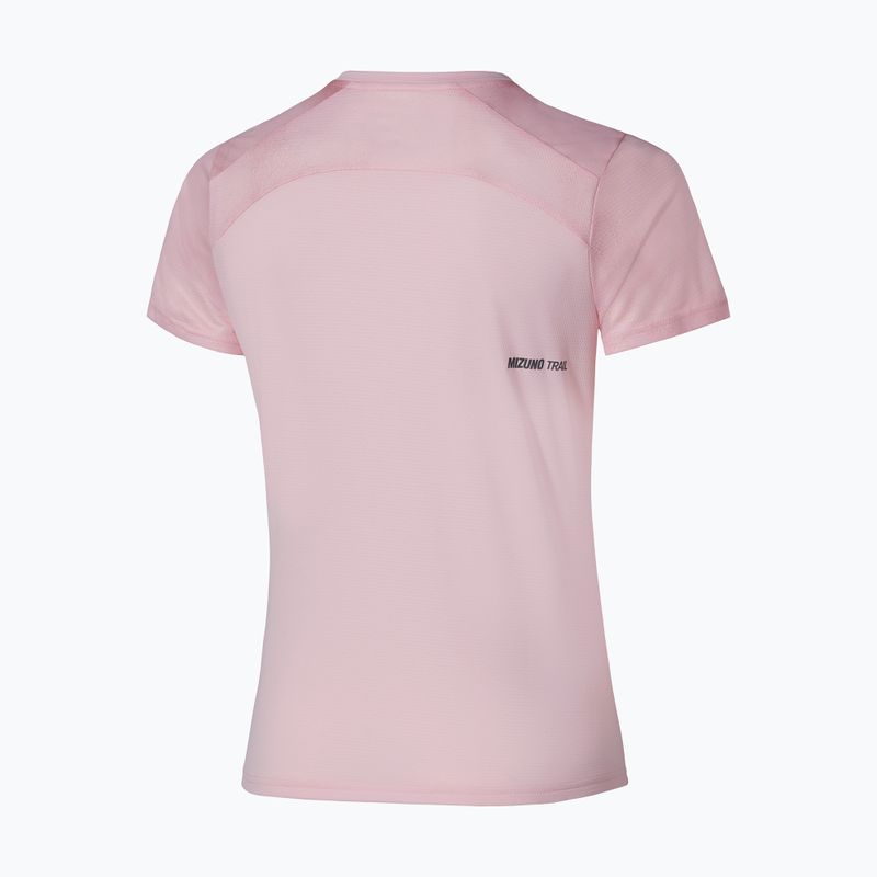 Moteriški bėgimo marškinėliai Mizuno Trail Graphic Tee pinkesque 2