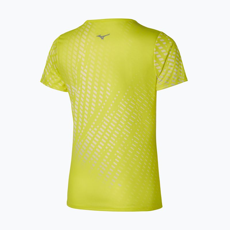 Moteriški bėgimo marškinėliai Mizuno Core Graphic Tee lightning yellow 3