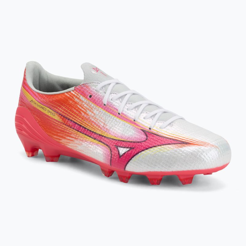 Futbolo bateliai Mizuno Alpha III Japan FG white/fuchsia purple