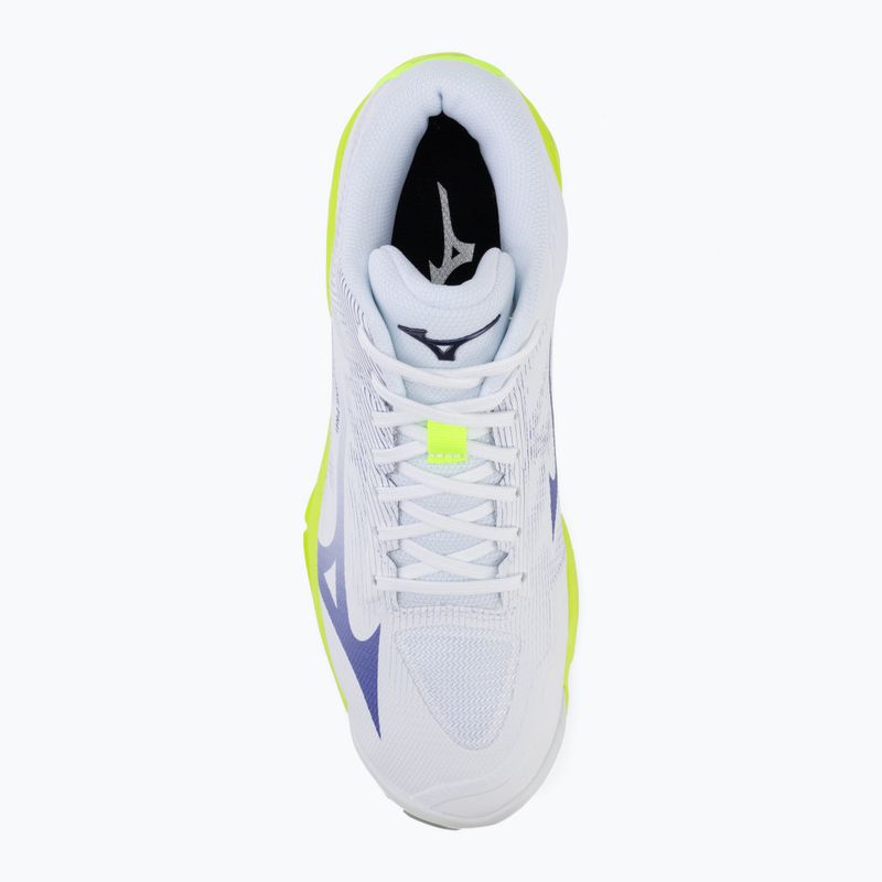 Tinklinio bateliai Mizuno Wave Lightning Pro Mid white/lighting yellow/dazzling blue 5