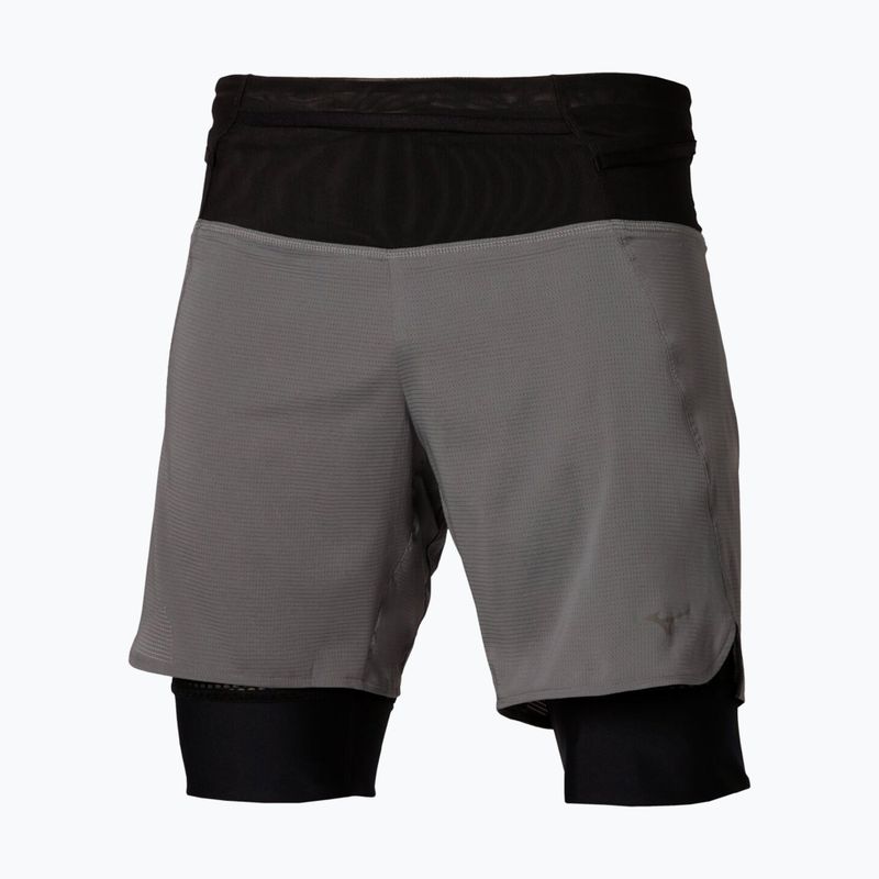 Vyriški bėgimo šortai Mizuno Trail Multipocket 2in1 lava smoke 3