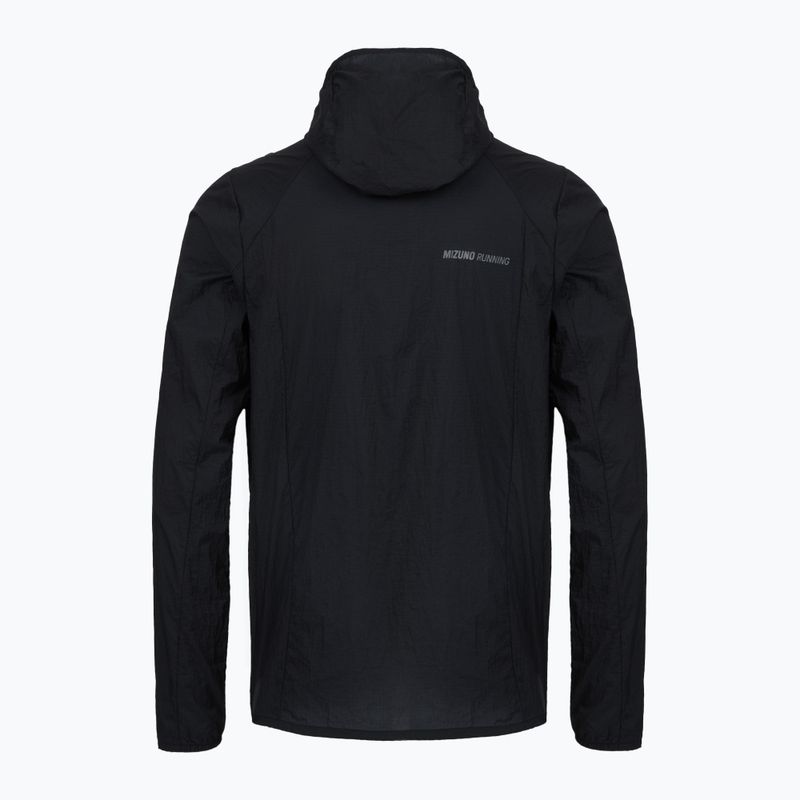 Vyriška bėgimo striukė Mizuno Tech Light Hooded black 2