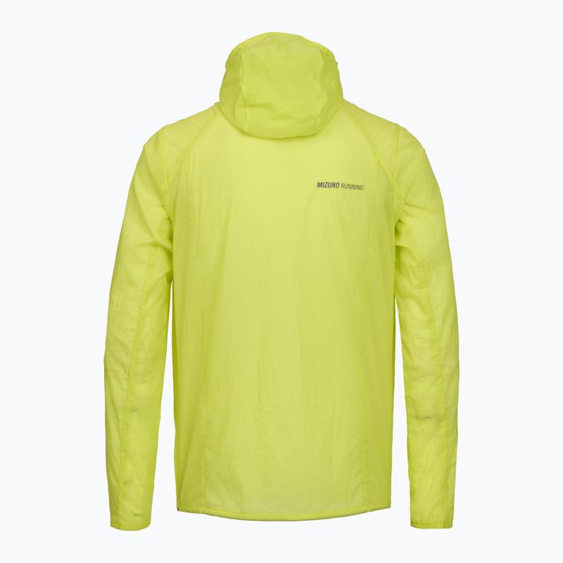 Vyriška bėgimo striukė Mizuno Tech Light Hooded lightning yellow 2