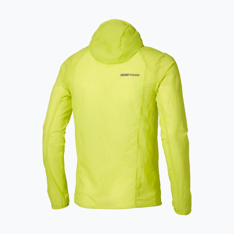 Vyriška bėgimo striukė Mizuno Tech Light Hooded lightning yellow 2