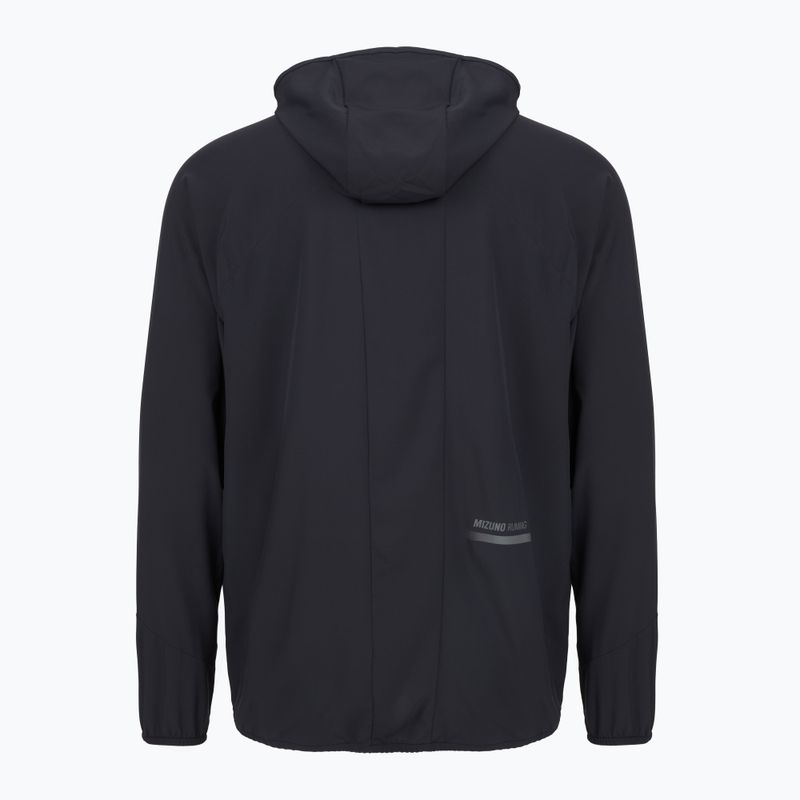 Vyriška bėgimo striukė Mizuno Active Alpha Hooded black 3