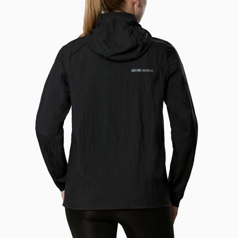 Moteriška bėgimo striukė Mizuno Tech Light Hooded Jacket black 2