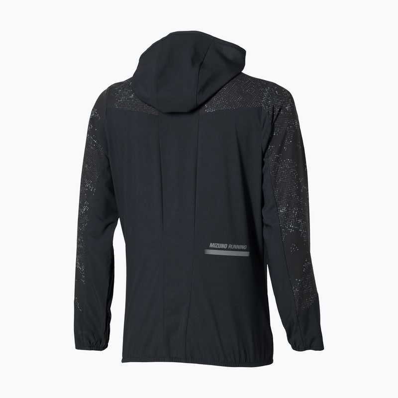 Moteriška bėgimo striukė Mizuno Active Alpha Hooded black 3