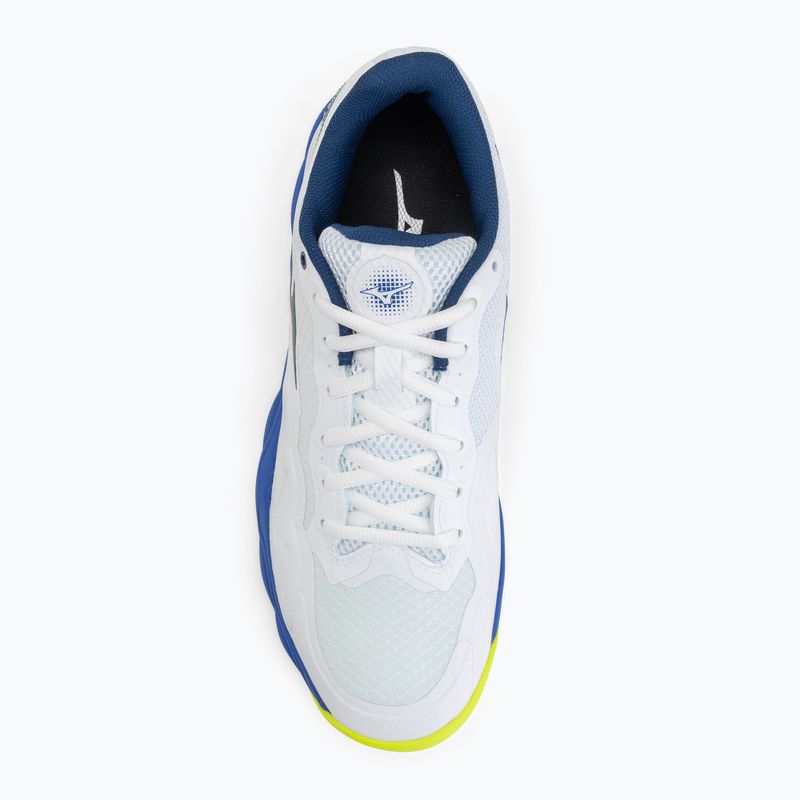 Vyriški teniso batai Mizuno Wave Enforce Court AC white/dazzling blue/lightning 5