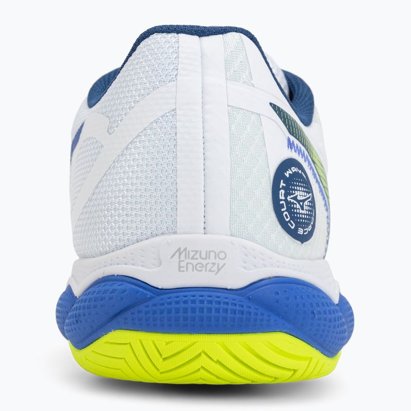 Vyriški teniso batai Mizuno Wave Enforce Court AC white/dazzling blue/lightning 6