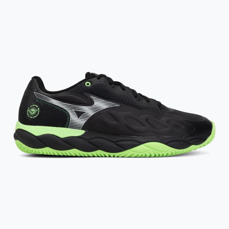 Padelio batai Mizuno Wave Enforce Court Padel black/foliage green/glowing ap 2