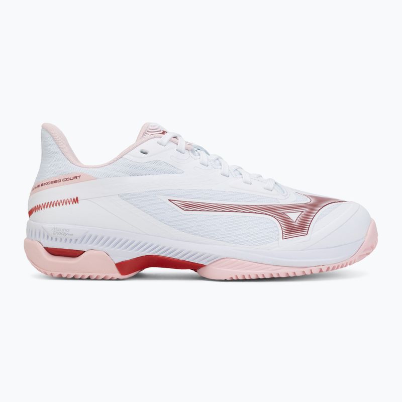 Moteriški teniso batai Mizuno Wave Exceed Court CC W white/pinkesque/barbados cherr 2