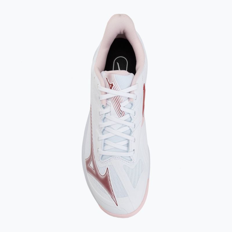 Moteriški teniso batai Mizuno Wave Exceed Court CC W white/pinkesque/barbados cherr 5