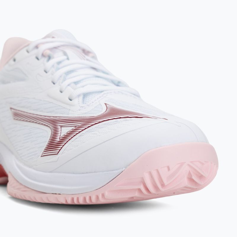 Moteriški teniso batai Mizuno Wave Exceed Court CC W white/pinkesque/barbados cherr 7