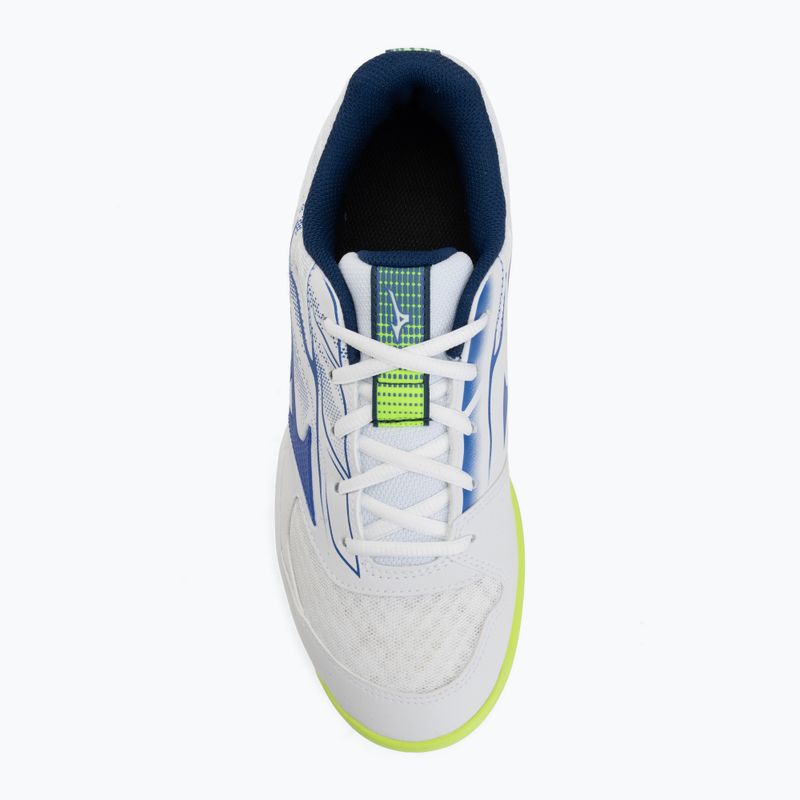 Vyriški teniso batai Mizuno Break Shot 5 CC white/dazzling blue/lightning 5