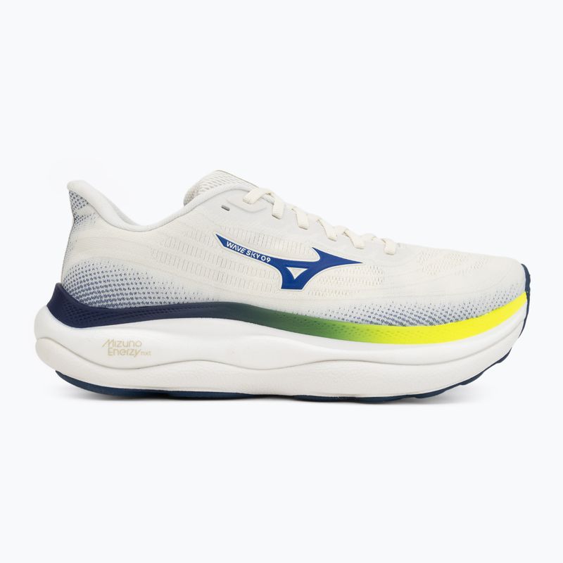 Vyriški bėgimo batai Mizuno Wave Sky 9 snow white/surf the web/lightning yellow 2