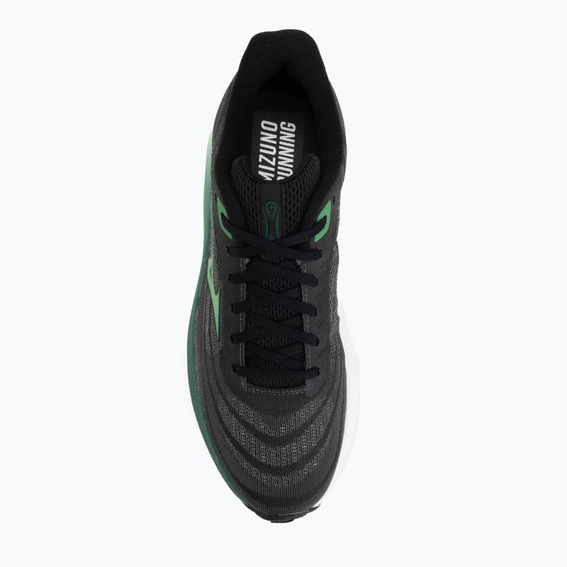 Vyriški bėgimo batai Mizuno Wave Sky 9 black/goblin green/alpine green 5