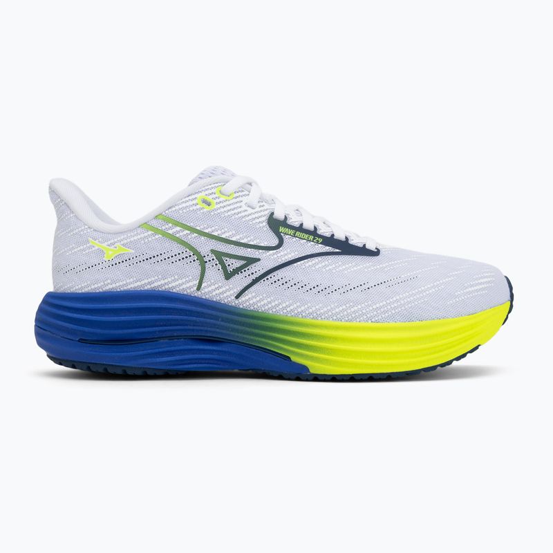 Vyriški bėgimo batai Mizuno Wave Rider 29 estate blue/white/lightning yellow 2