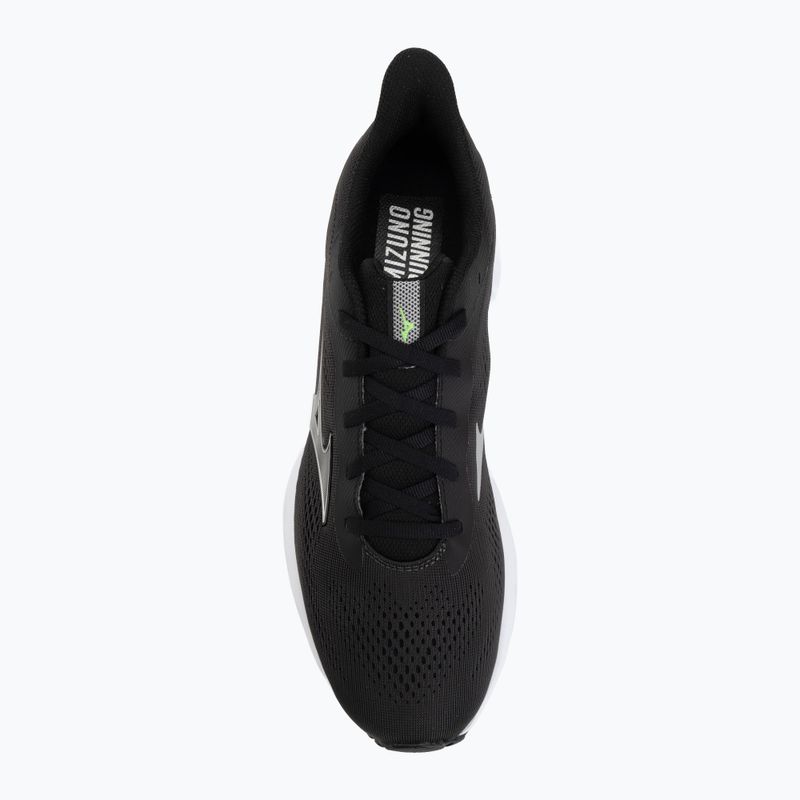 Vyriški bėgimo batai Mizuno Wave Serene 2 black/silver/glowing apple 5