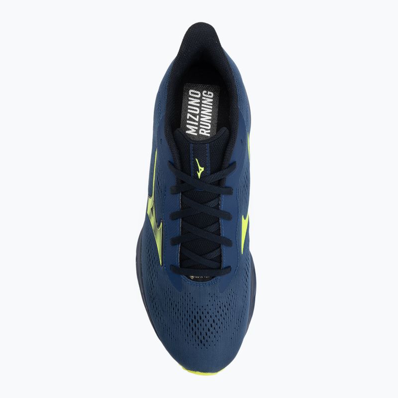 Vyriški bėgimo bateliai Mizuno Wave Serene 2 GTX estate blue/lightning yellow 5