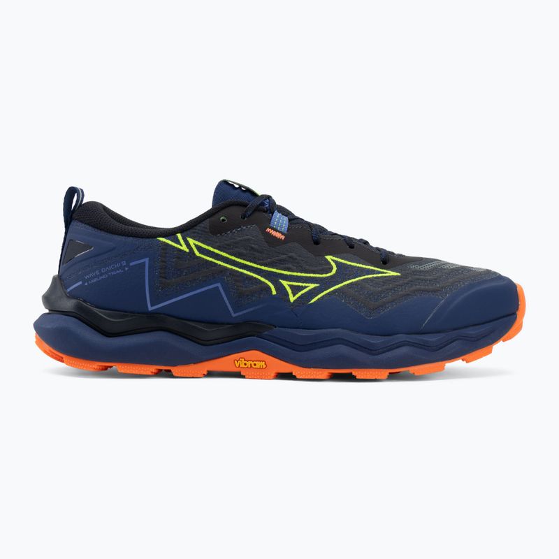 Vyriški bėgimo batai Mizuno Wave Daichi 9 estate blue/lightning yellow 2