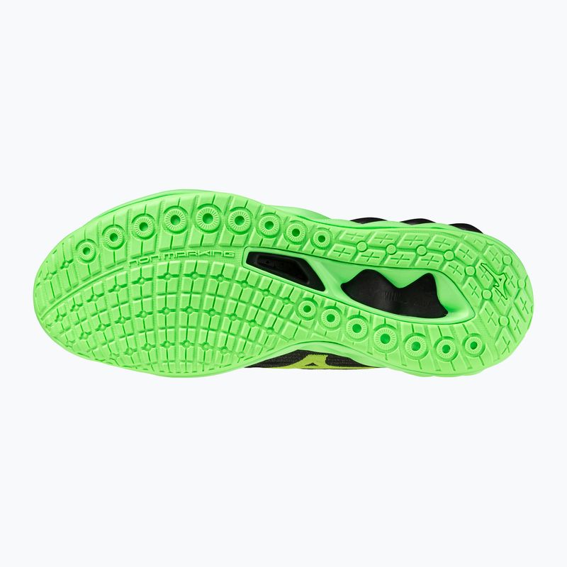 Tinklinio bateliai Mizuno Wave Luminous 3 black/glowing apple/mandarin orange 2