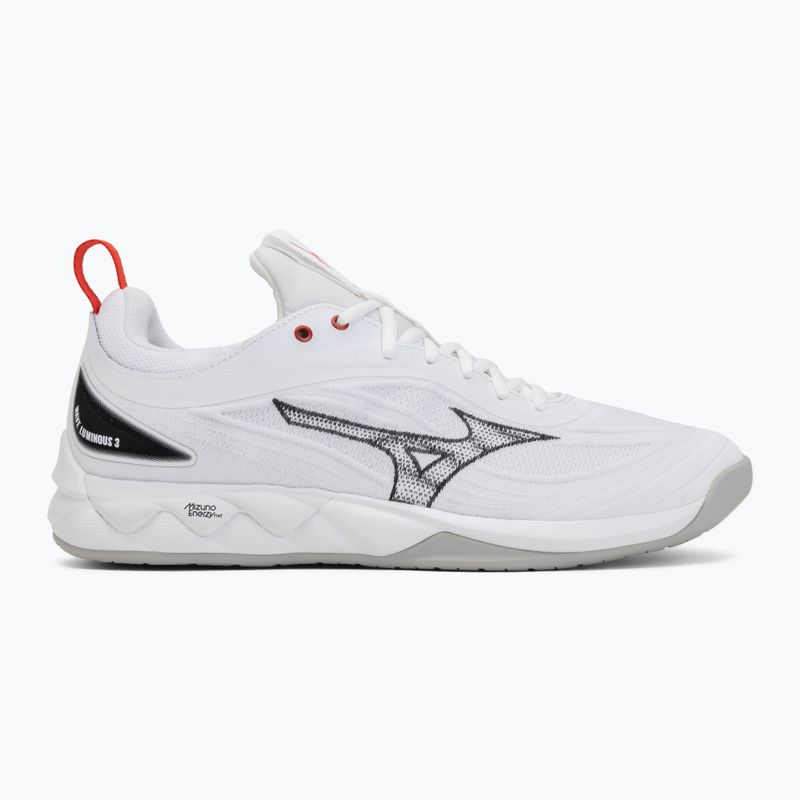 Tinklinio bateliai Mizuno Wave Luminous 3 white/black/fiery red 2