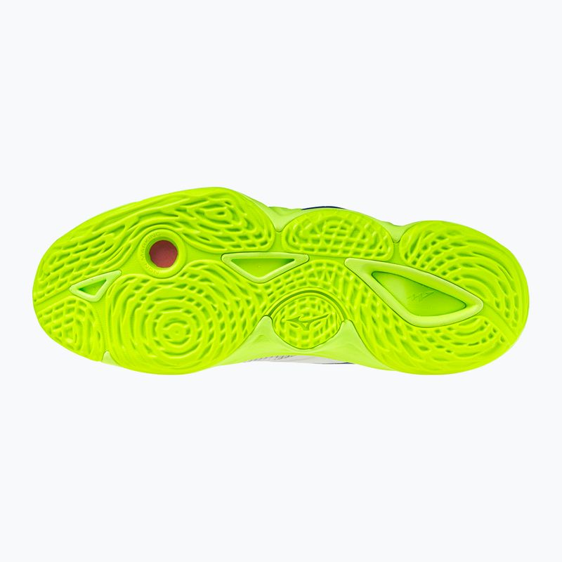 Tinklinio bateliai Mizuno Wave Momentum Elite Mid white/lightning yellow/dazzling blue 9