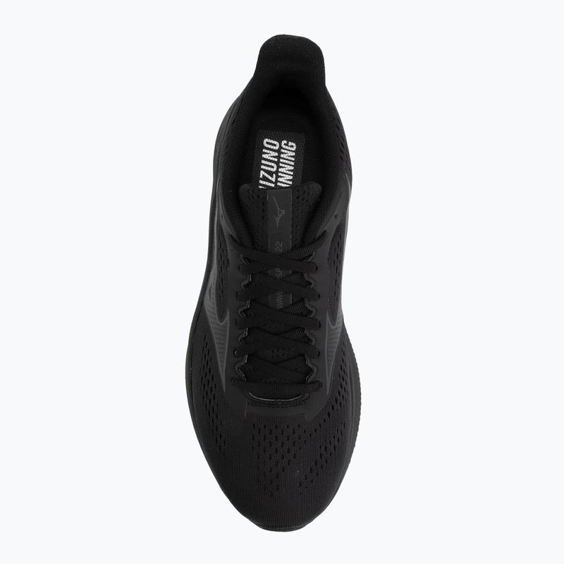 Vyriški bėgimo batai Mizuno Wave Inspire 22 Wide black/black sand/black 5