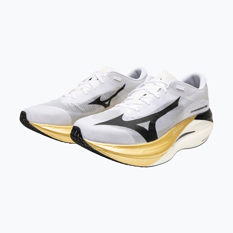 Bėgimo batai Mizuno Hyperwarp Pro white/black/gold 5