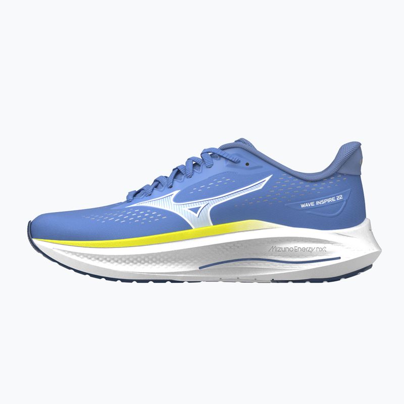 Moteriški bėgimo batai Mizuno Wave Inspire 22 ultramarine/white/lightning yellow 8