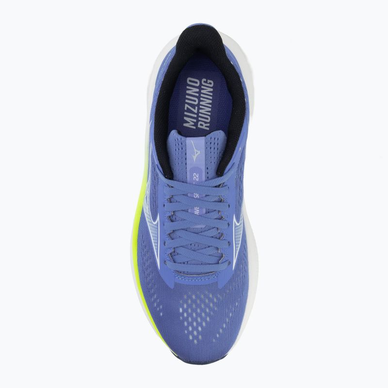 Moteriški bėgimo batai Mizuno Wave Inspire 22 ultramarine/white/lightning yellow 5