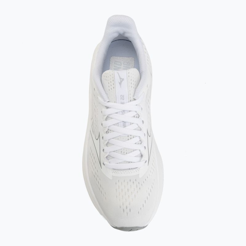 Moteriški bėgimo batai Mizuno Wave Inspire 22 white/white/harbor mist 5