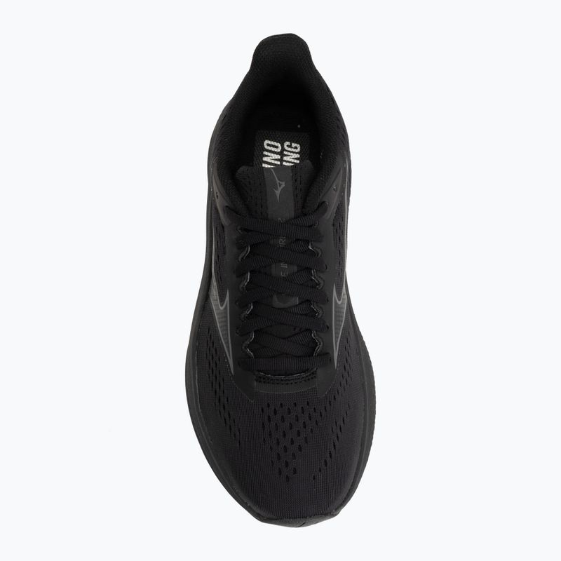 Moteriški bėgimo batai Mizuno Wave Inspire 22 D black/black sand/black 5